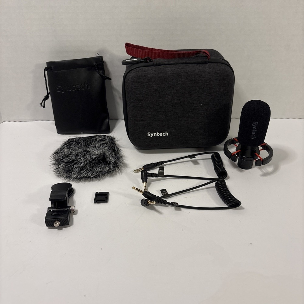 SynTech Directional Shotgun Microphone Compatible with Phone Camera and PC